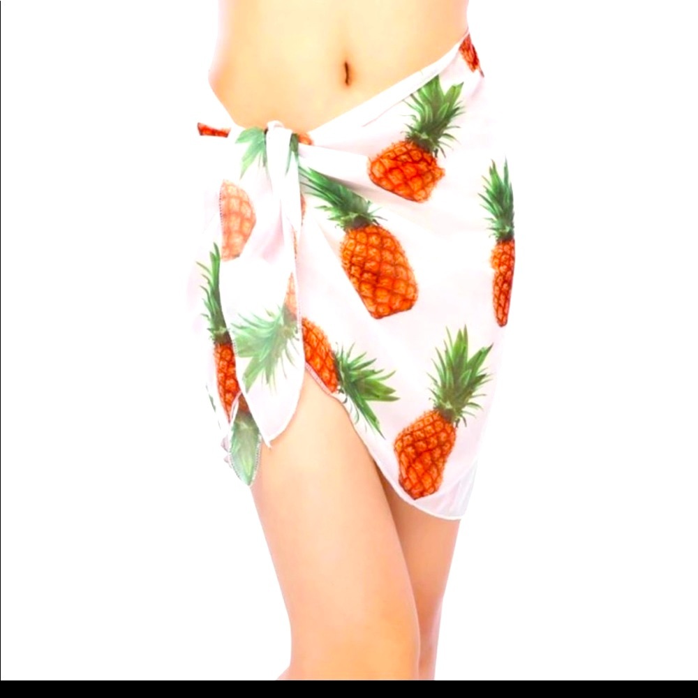 Sexy floral Chiffon Skirt Bikini cover up Swimwear